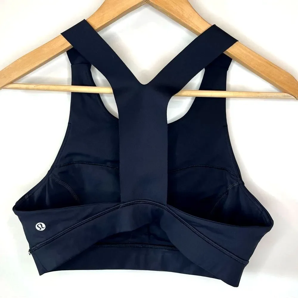 Lululemon Athletica Women's Fast and Free Y-Back Sports Bra in Black, Size 10